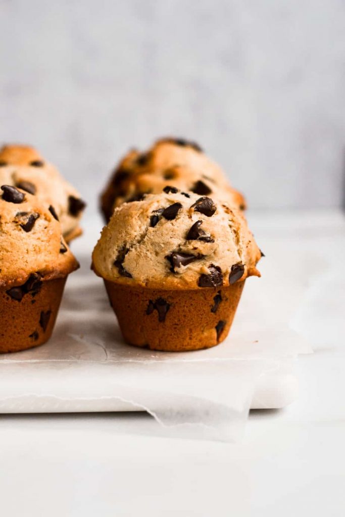 Fluffy Chocolate Chip Muffins