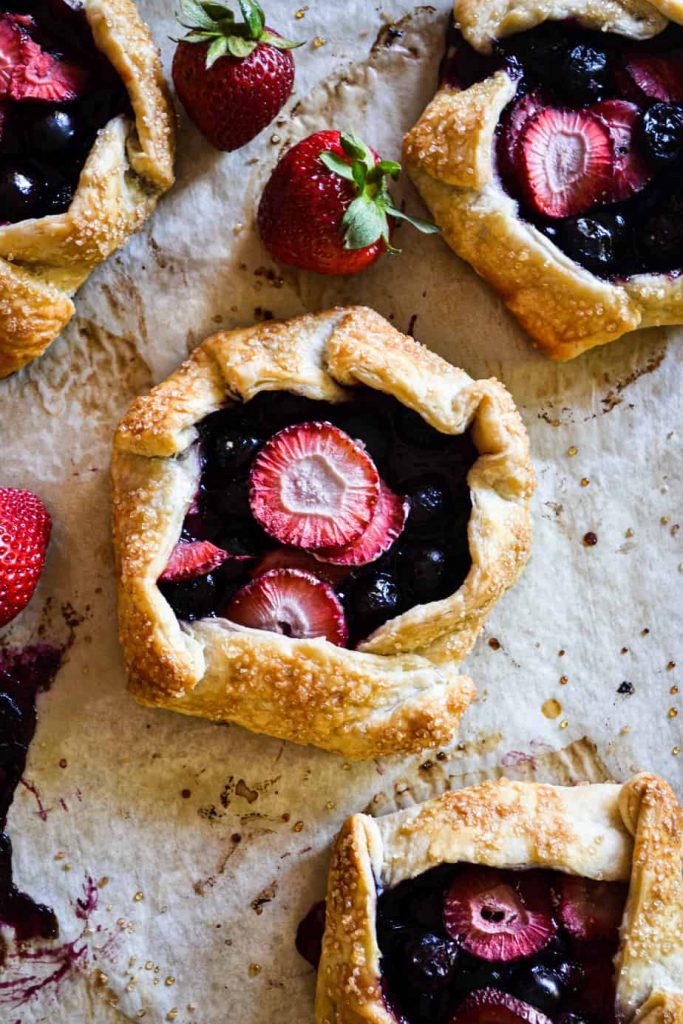 Mini Strawberry & Blueberry Galettes