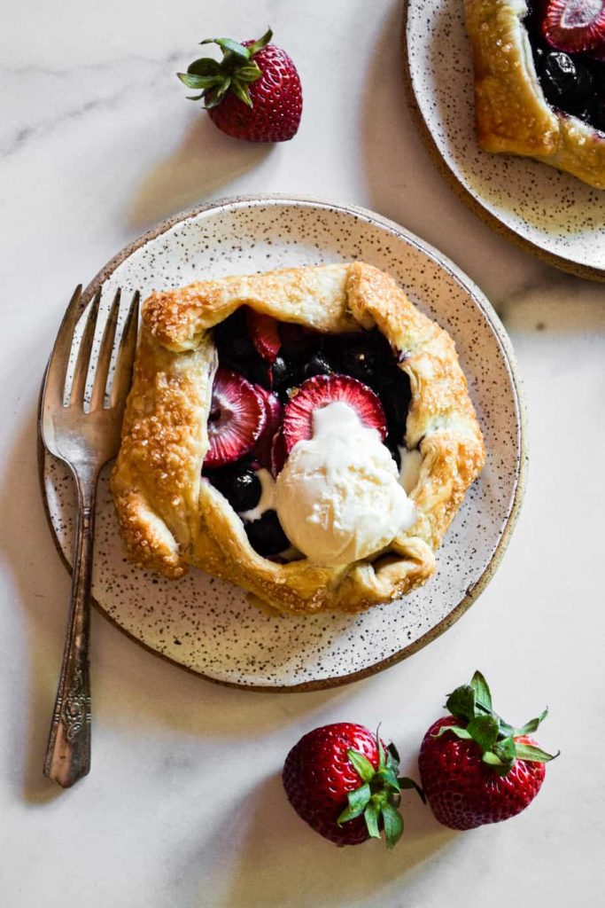 Mini Strawberry & Blueberry Galettes