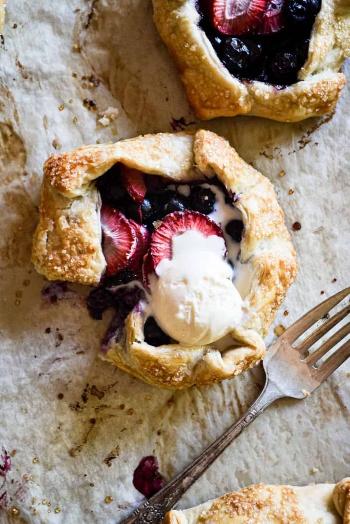 Mini Strawberry & Blueberry Galettes
