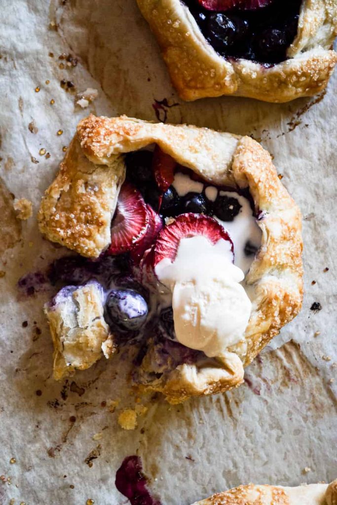 Mini Strawberry & Blueberry Galettes