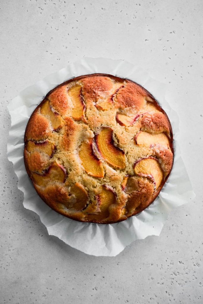Peach Olive Oil Cake
