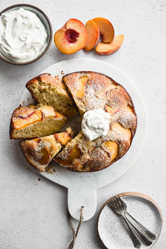 Peach Olive Oil Cake