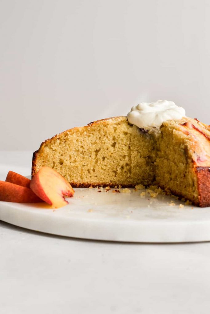 Peach Olive Oil Cake
