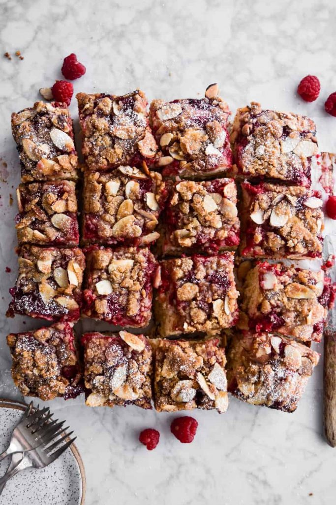 Raspberry Almond Crumb Cake
