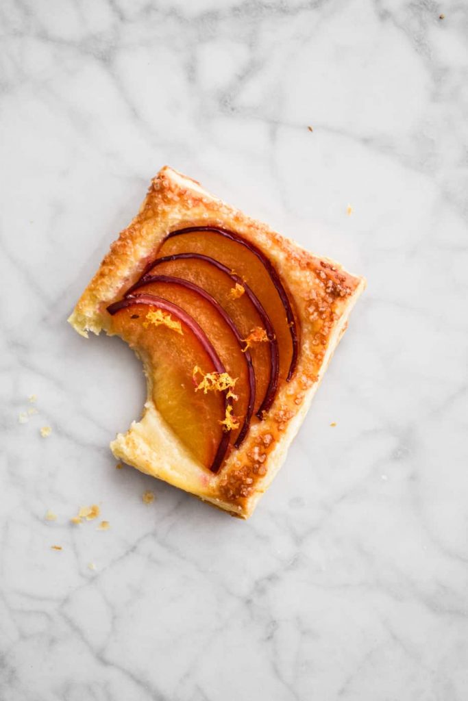 Super Easy Plum and Orange Tarts
