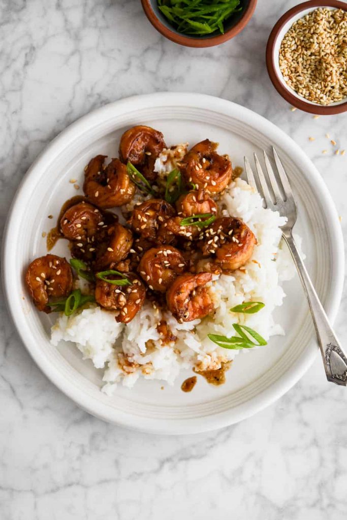 Maple Soy Shrimp