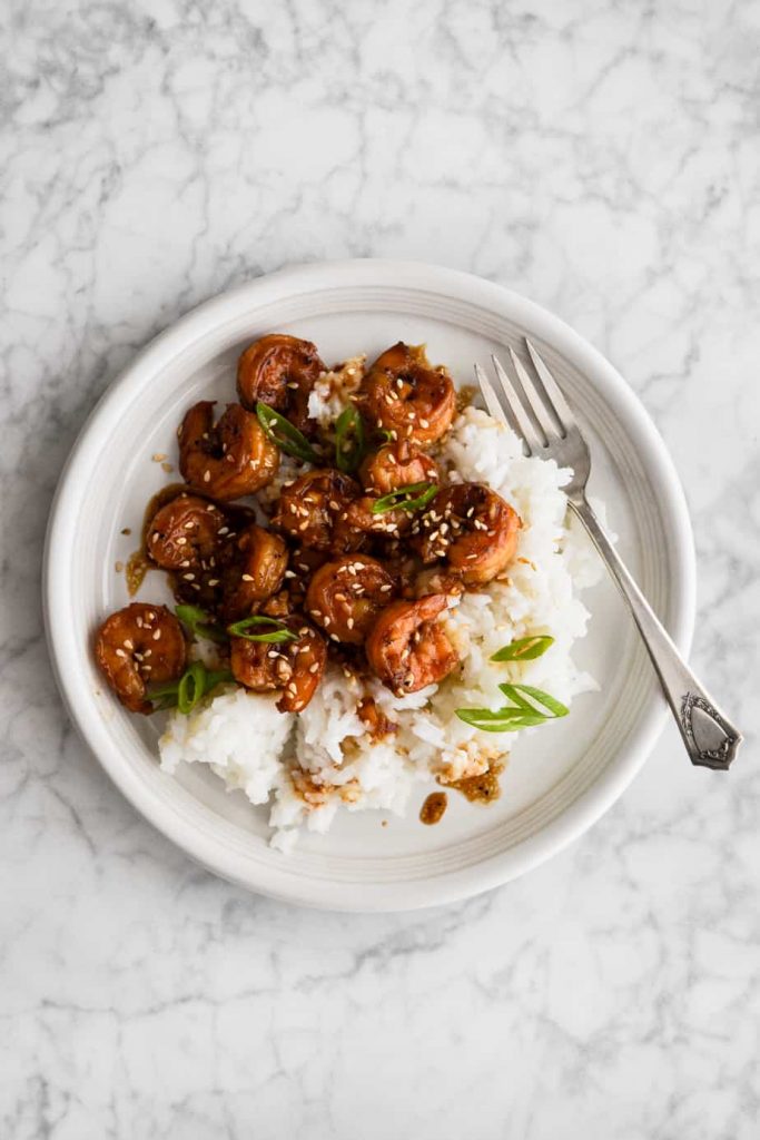 Maple Soy Shrimp