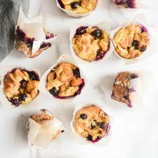 Blueberry Challah French Toast Cups