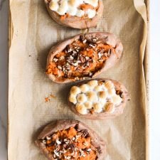 Twice Baked Brown Butter Sweet Potatoes