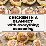 pinterest pin chicken in a blanket.