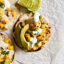 Fish Tacos with Jalapeño Mango Salsa