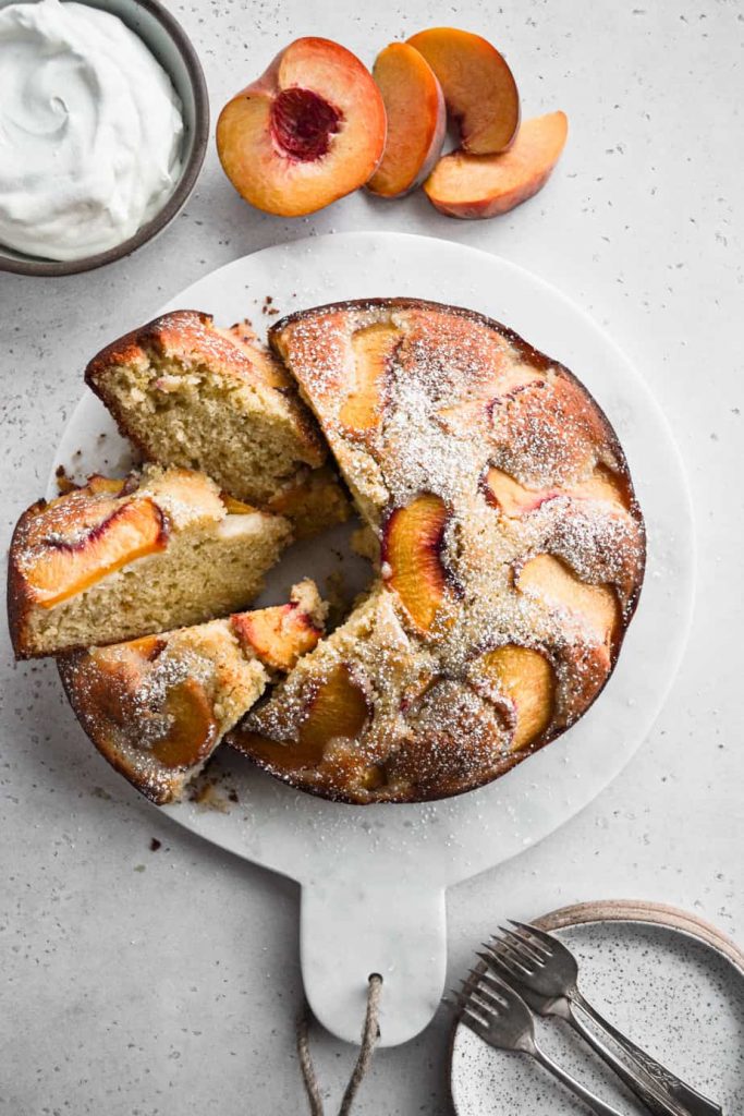 Peach Olive Oil Cake