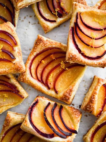Super Easy Plum and Orange Tarts