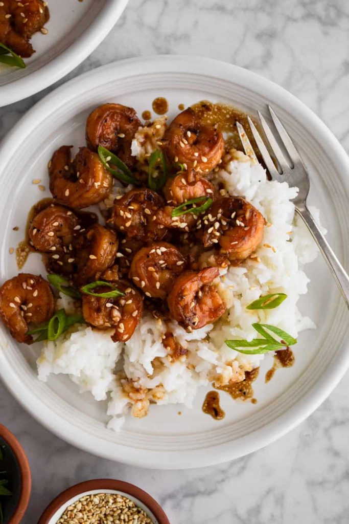 Maple Soy Shrimp