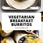 Vegetarian Breakfast Burritos Pin