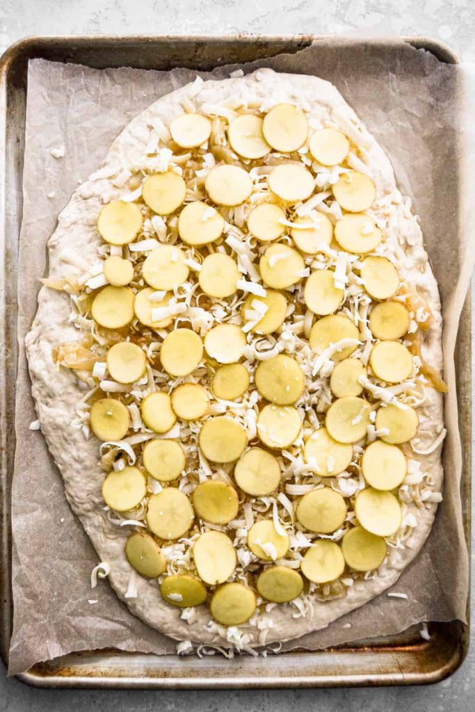 Pizza before it's baked