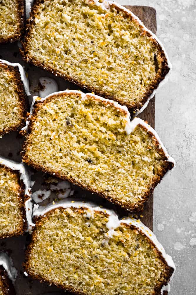 Lemon Pistachio Cake Slices Side By Side