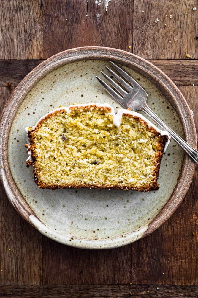 Loaf Cake on a plate