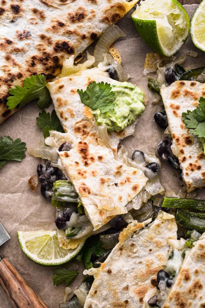 Torn quesadillas