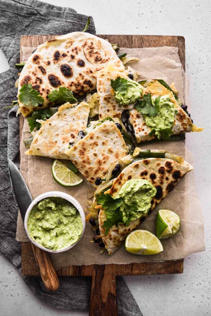 Platter of quesadillas