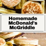 Pinterest pin for Homemade McDonald's McGriddles.