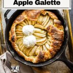Pinterest pin puff pastry apple galette.