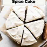 Pinterest old fashioned spice cake pin.