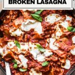 Pinterest broken lasagna image.