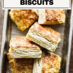 Image of ricotta biscuits on the baking sheet.