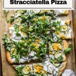 Zucchini and stracciatella pizza pinterest.
