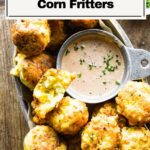 Four ingredient corn fritters.