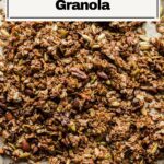 Freshly baked homemade granola.