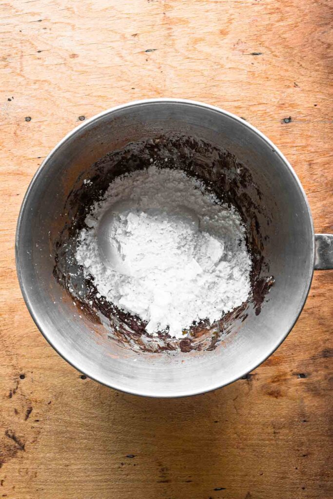 Add the powdered sugar.