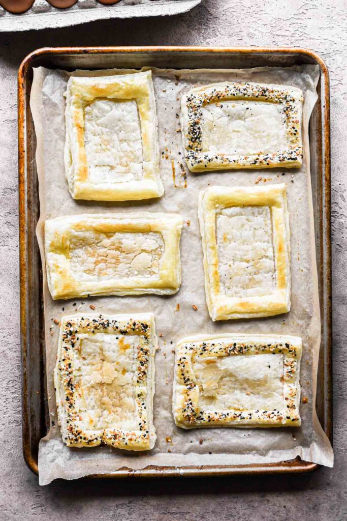 Par-baked puff pastry.
