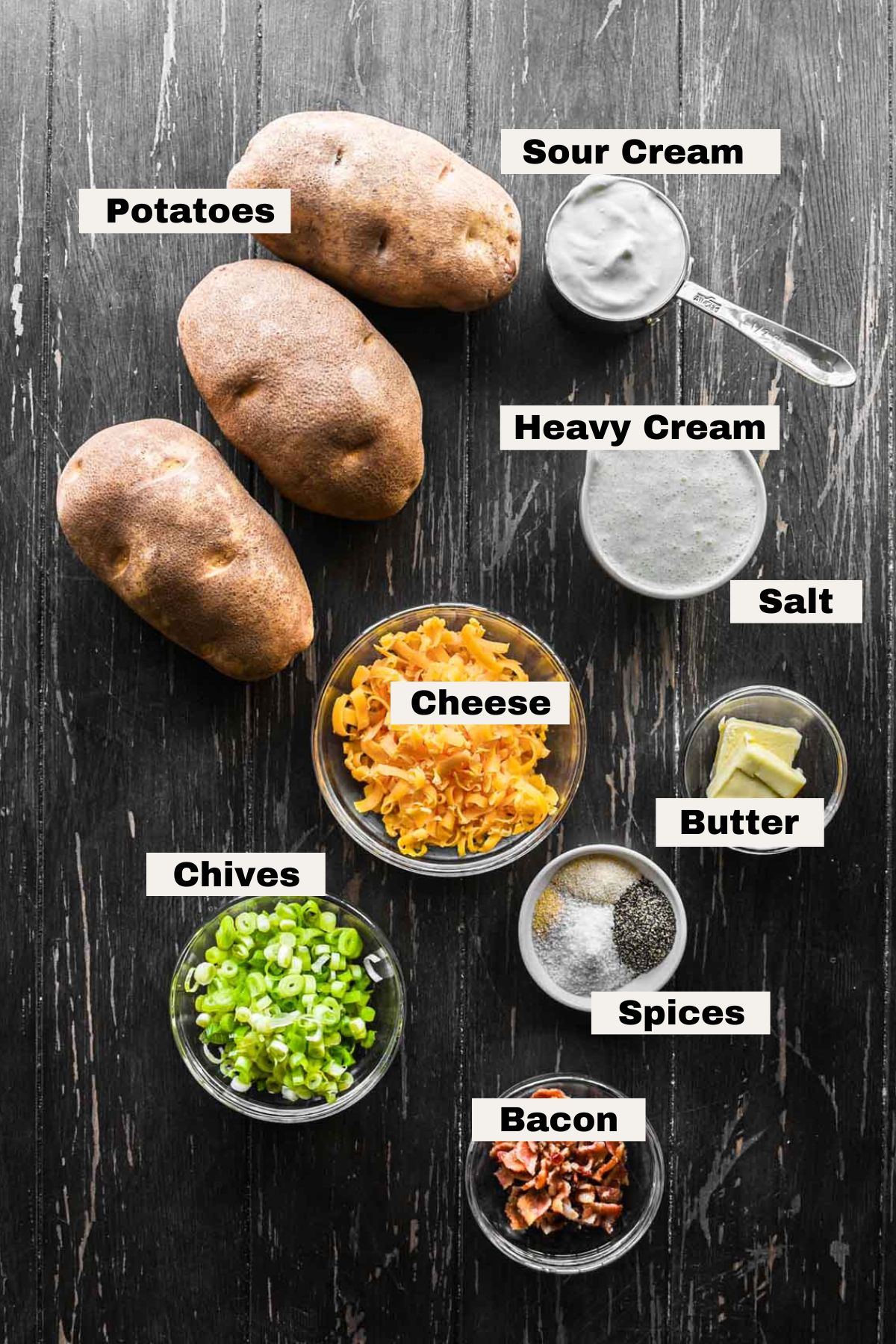 Ingredients on a table.