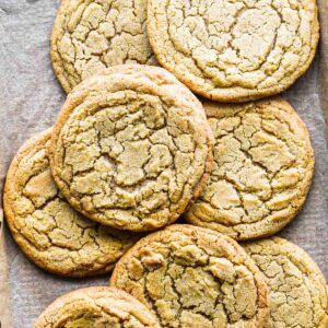 Up close of finished cookies.