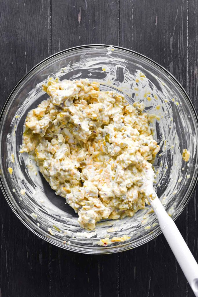 Ingredients mixed together in a bowl.