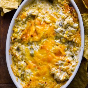 Cheesy creamed corn dip.