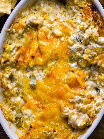 Cheesy creamed corn dip.