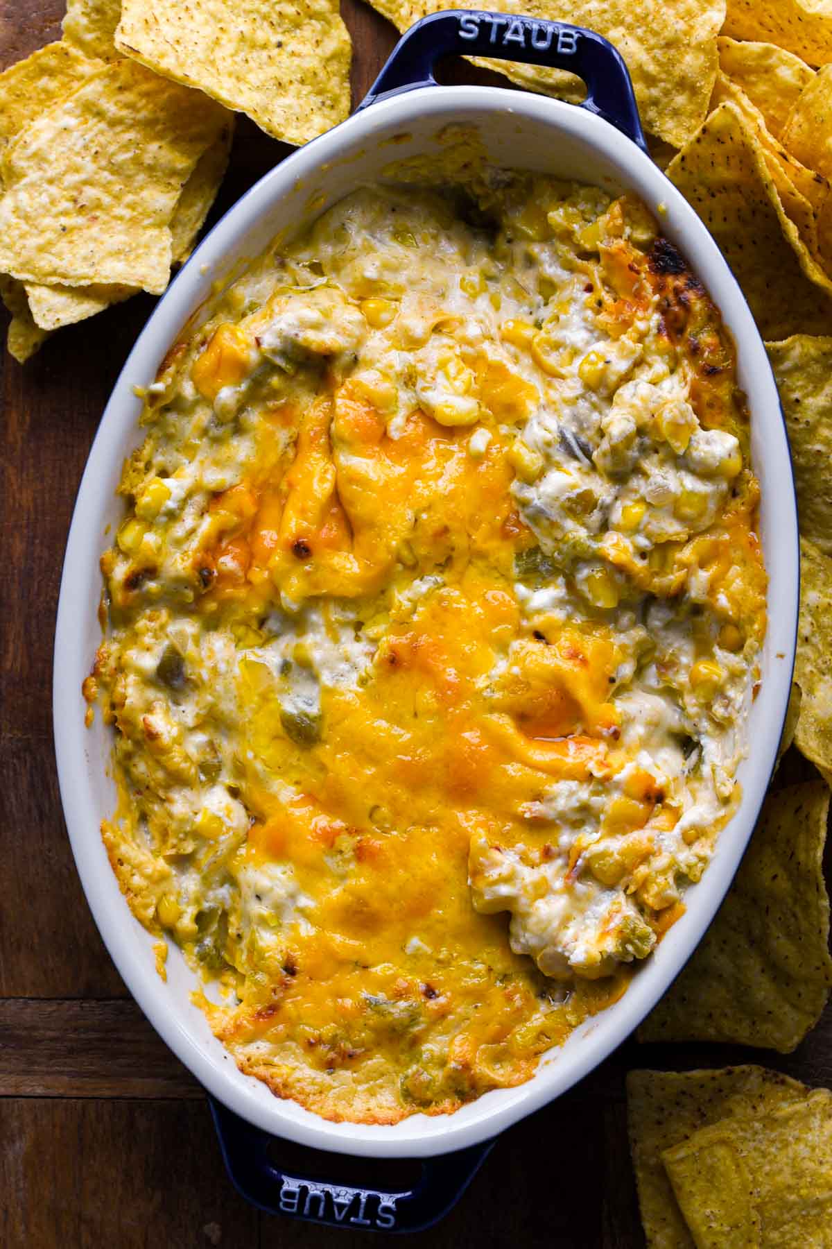 Cheesy creamed corn dip.