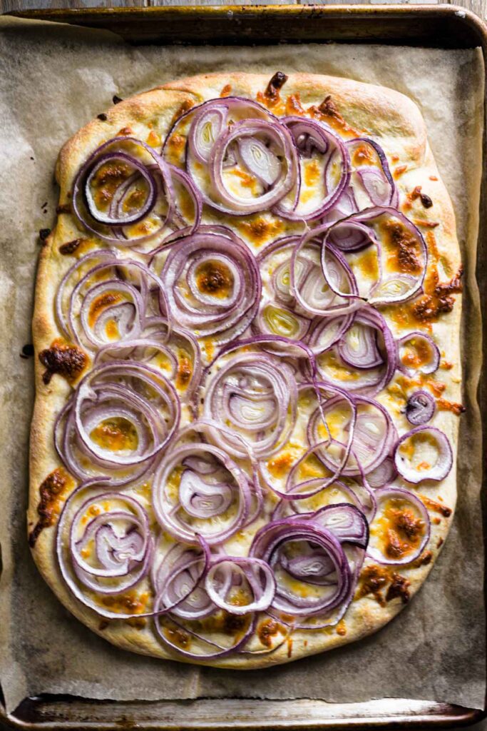 Pizza freshly baked.