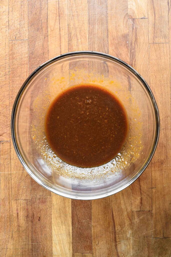 Miso sauce in a large bowl.