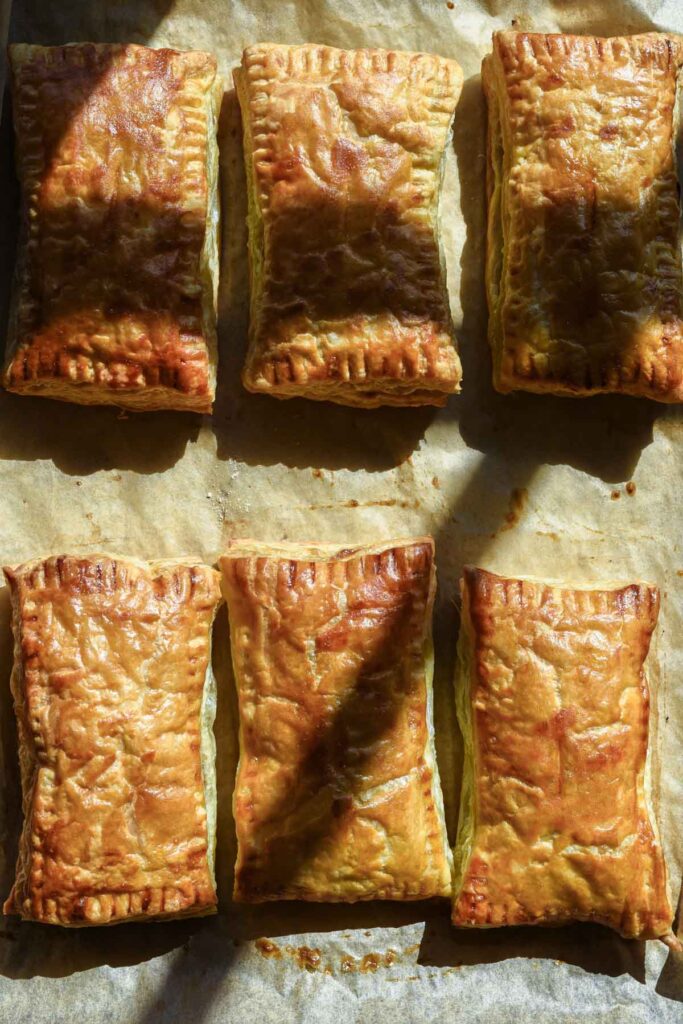 Fresh out of the oven puff pastry pop tarts.