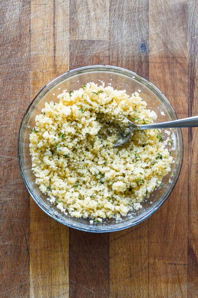 Thyme breadcrumbs.