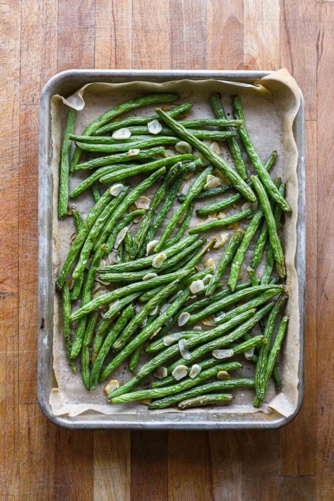 Roasted green beans.
