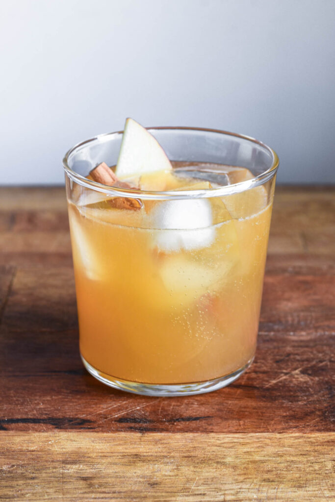 Topped with ginger beer.