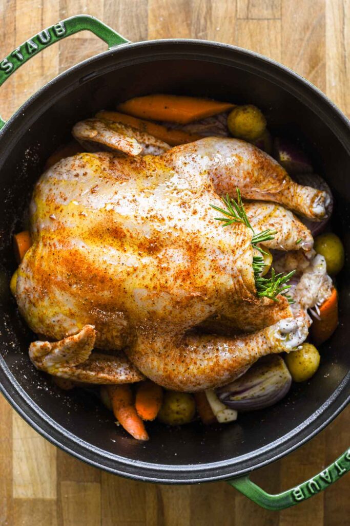 Pre-baked chicken.