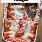 Finished spinach and ricotta lasagna pin.
