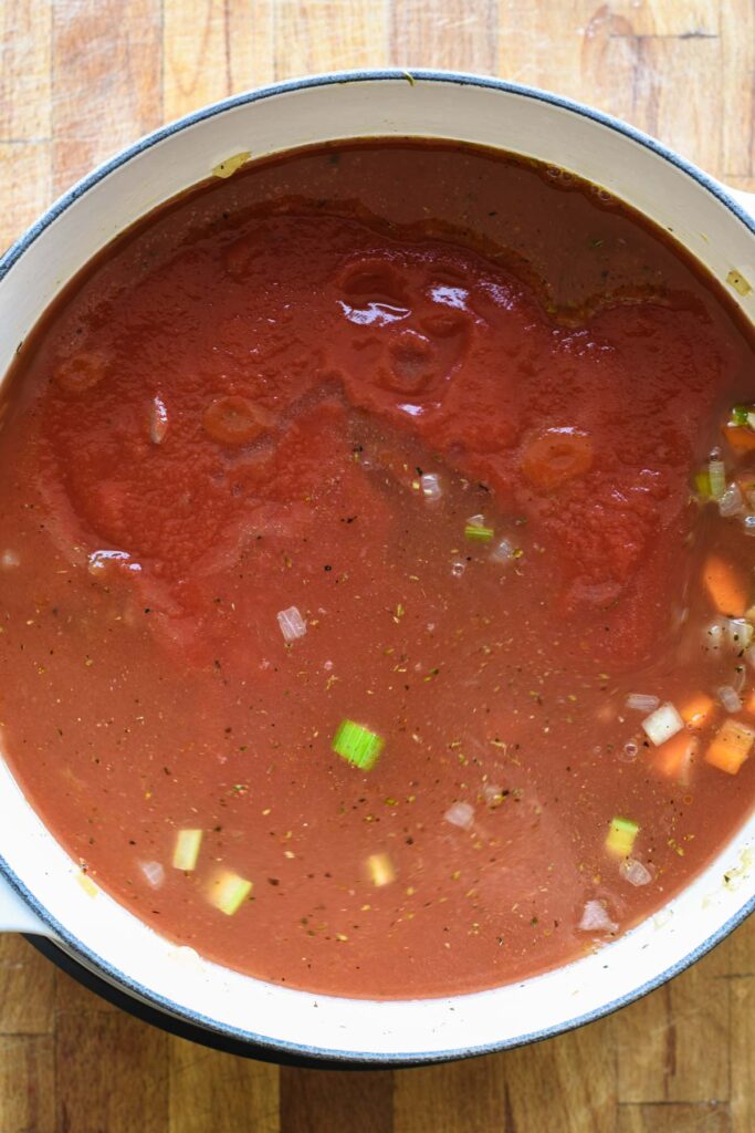 Passata and broth added.